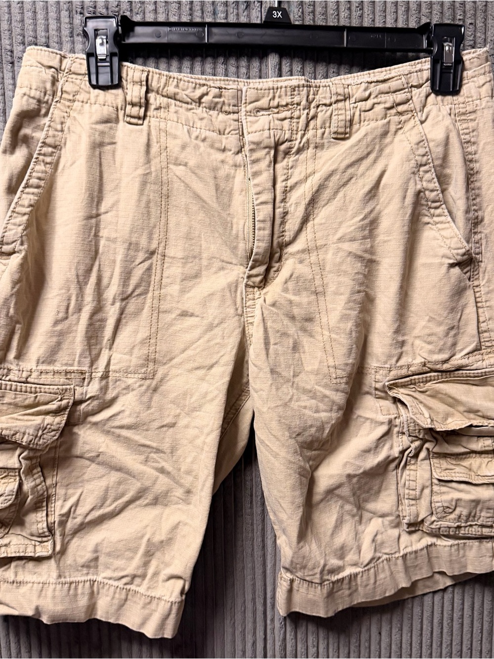 Cape Juby Tan Cargo Shorts with Multiple Pockets